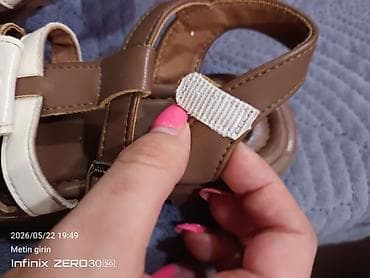 ket ayaqqabı: Uşaq sandal modeli - Rəng: qəhvəyi-krem kombin - Material: yumşaq — 5