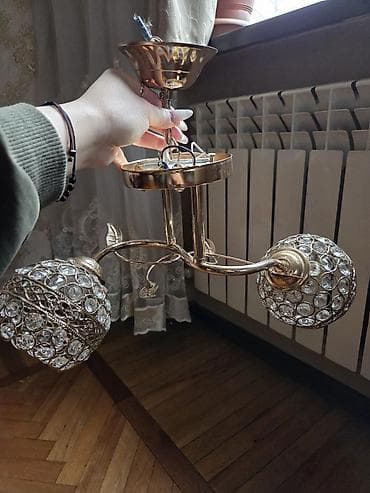 rcd perde sekilleri: Çılçıraq, 2 lampa, Metal — 3