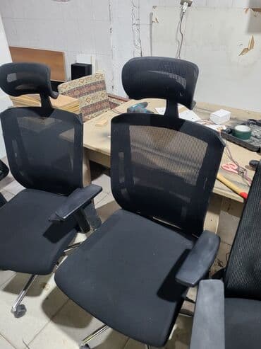 купить кресло для офиса: Б/у, С колесиками, Рукояти регулируются, Ткань — 1