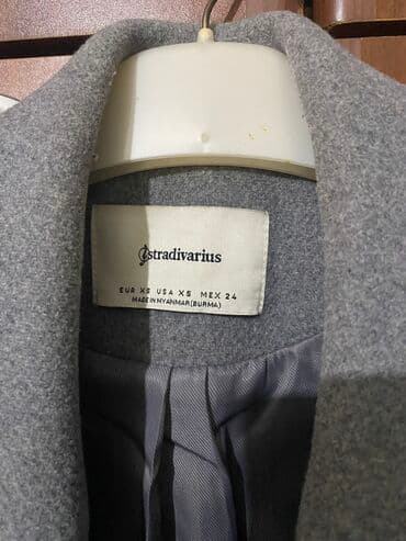 hazır hicablar: Palto, Stradivarius, S, rəng - Boz — 5