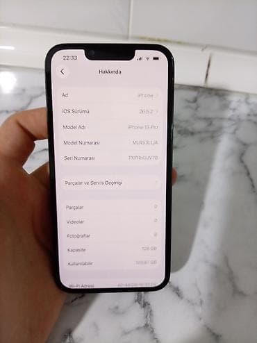 alfa r36: IPhone 13 Pro, 128 GB, Qara, Simsiz şarj, Face ID — 10