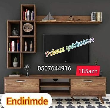 Yeni, Düz TV altlığı, Polkalı, Laminat, Azərbaycan