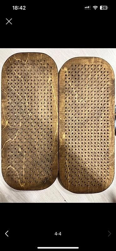 masaj kireslosu: Sadhu taxtaları (cüt) - Material: təbii ağac, hamar cilalanmış səth; — 2