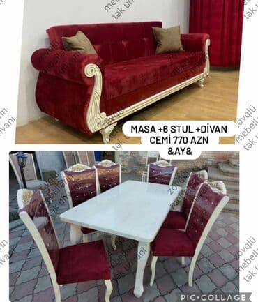əncir cemi: *stol stul* *masa desti* *divan* Mohtesəm endirim paketi 👌 Sifarisle — 1