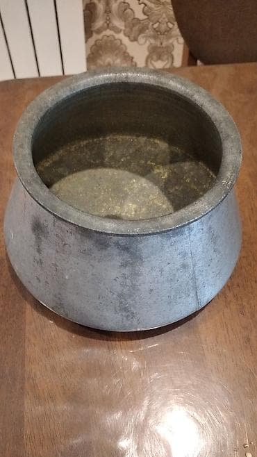 çuqun tava: Qazan, rəng - Gümüşü, Mis — 1