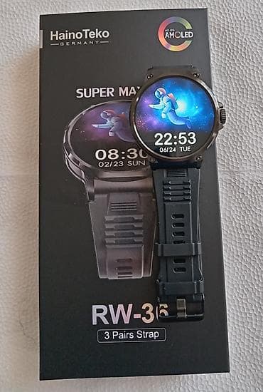 Аудиотехника: Б/у, Смарт часы, Сенсорный экран, цвет - Черный — 2