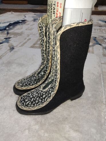 qadın çəkmə: Ölçü: 38, rəng - Qara, İşlənmiş — 5