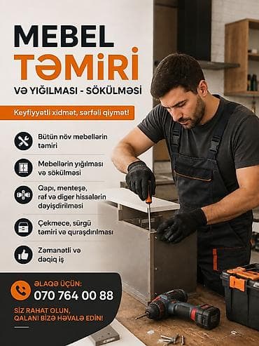 sabit muhafize xidmeti: Mebellərin təmiri, bərpası — 1