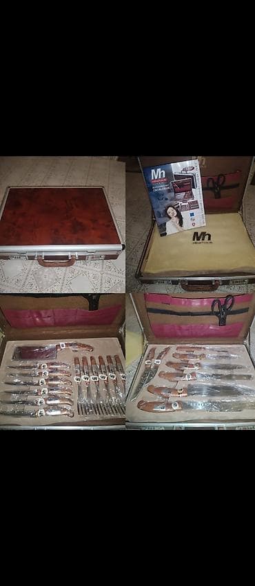 soba servisi: Mn (Mühlenhaus) 25 Parçalı Bıçaq Dəsti – portativ çamadan ilə - Tam — 1