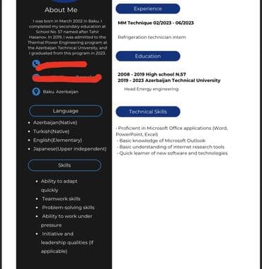 работа администратора в баку: ✨Peşəkar CV hazırlanması xidməti!✨ Sizin bacarıq və təcrübənizi ön — 3