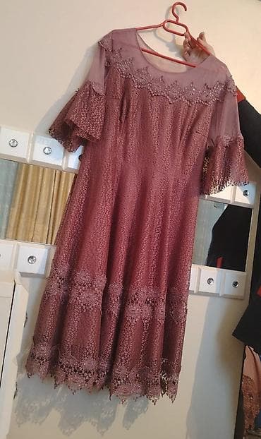 Kokteyl donlar: Qadın gecə və ziyafət geyimləri dəsti - Model 1: Fuşya rəngdə, dizə — 5