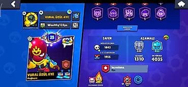 Техника и электроника: Brawl Stars hesabı – “VURAL ÜZÜL AYE” (Wealthy123ps) - Profil — 1