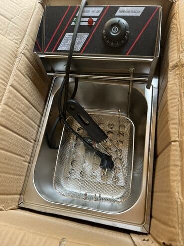 плитка газовая настольная: Elektrik fritöz - Material: paslanmayan polad korpus və yağ qabı - — 1