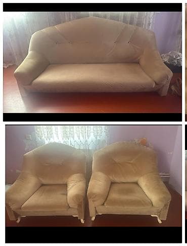 İşlənmiş, Divan, 2 kreslo, Açılan