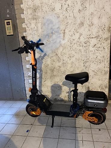 suktur: Elektrik skuter – Ruitoo ekranlı, oturacaqlı, arxa baqaj qutulu — 1