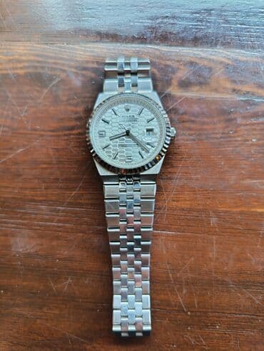 el fecr saat: Qol saatı, Rolex, rəng - Gümüşü — 3