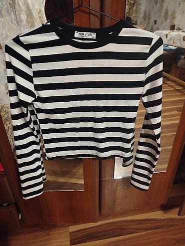 sortlar: Zolaqlı uzunqol köynək – NOA & NOA - Rəng: qara-ağ üfüqi zolaqlar — 1