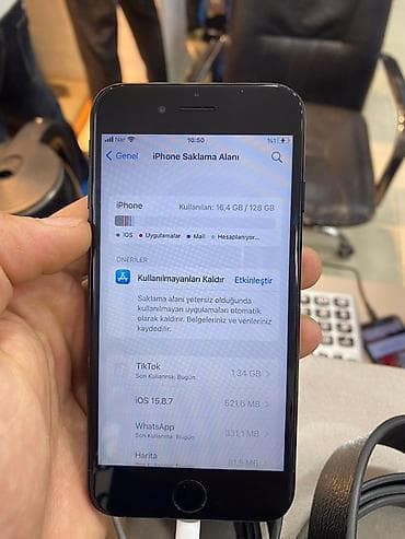 ayfon 7 plus 128 gb: IPhone 7, 128 GB, Qara, Barmaq izi — 3