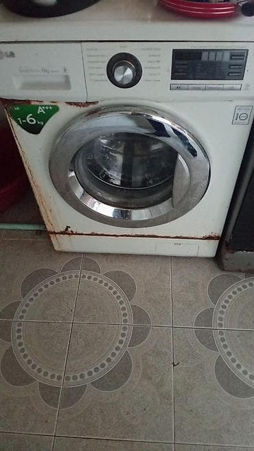 Elektronika: Paltaryuyan maşın LG, 6 kq, İşlənmiş, Avtomat, Qurutma var, Kredit yoxdur, Ünvandan götürmə — 1