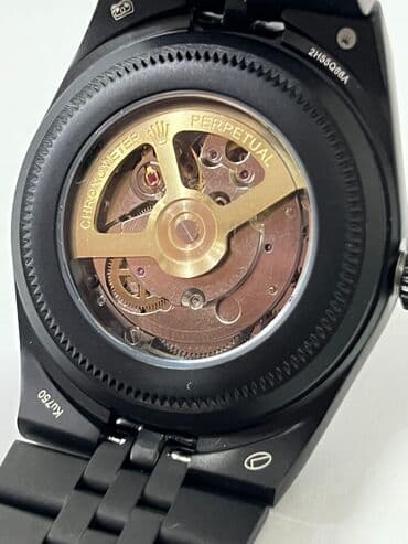 Eynəklər: Qol saatı, Rolex, rəng - Qara — 3