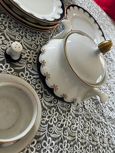 versace servis: Nahar dəsti, rəng - Ağ, Farfor — 3