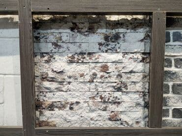 ag lay: Dekorativ fasad/divar üçün daş panellər - Material: teksturalı — 1