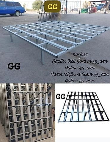 divan taxt: Məhsul: Dəmir çarpayı karkası Təsvir: - Möhkəm metal profildən — 1