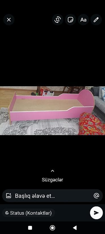 art set: Tecılı satilir Uşaq çarpayısı – qızlar üçün ideal dizayn - Rəng — 1