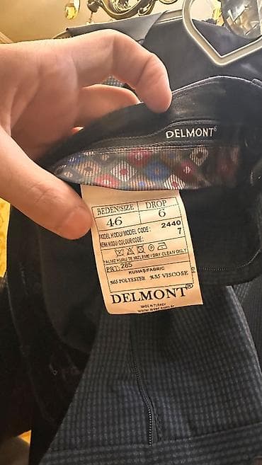 kostyum 46: DEL MONT üçlü kostyum dəsti - Brend: Delmont (Made in Turkey) - — 3