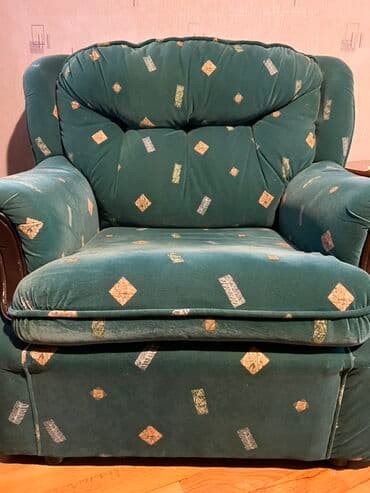 Kreslo, Vеlur parça, Kredit yoxdur