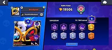 Digər: Brawl Stars hesabı – “deadpool” - Kupa yolu: 19,506 kubok - — 1