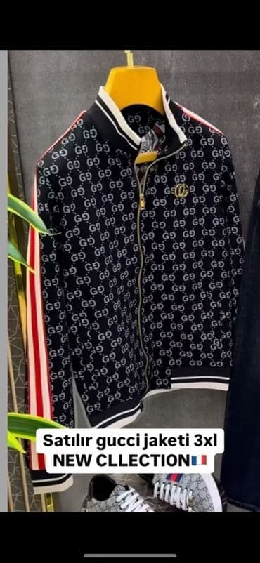 kişi dəri godəkcələr: Kurtka, Bomber, Qış, Gucci, 3XL — 1