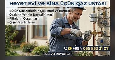 kombi dolabı: Həyət evi və binalar üçün qaz ustası xidməti Xidmətlər: - Bütün qaz — 1