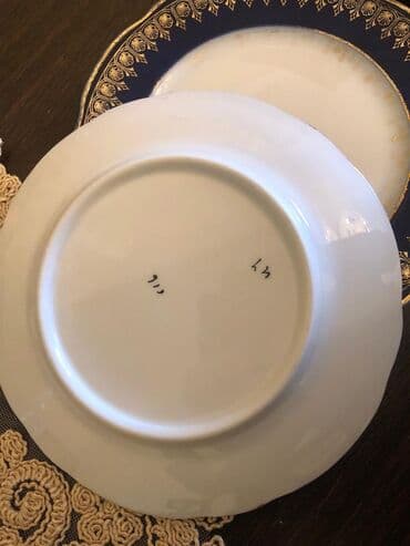 обеденный набор: Nahar dəsti, rəng - Göy, Farfor, 11 nəfərlik — 7