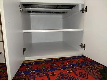 genc yataq: Ağ rəngli uşaq/yeniyetmə üçün kombinə olunmuş çarpayı-modul mebel - — 3