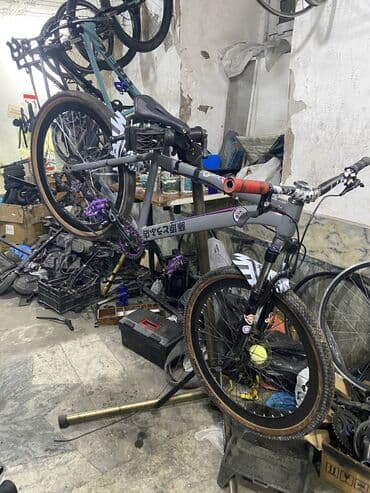 велосипед бишкек бу: Dağ velosipedi – 26” təkərli, disk əyləcli, amortizatorlu - Çərçivə — 2