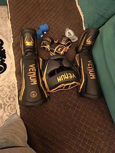 boks torbasi: Venum döyüş idmanı dəsti - Brend: Venum - Rəng: qara-qızılı - Tərkib — 1