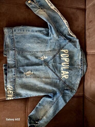 Pencəklər: Uşaq üçün cins gödəkçə - Material: klassik mavi denim - Yaxa: formalı — 5