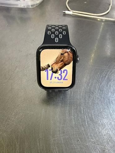 alminum kabel: Apple Watch (Series naməsi 6 qara reng 40 ml den) – qara korpus və — 4