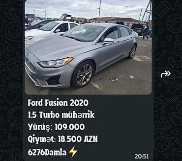 eleyus venera a: Ford Fusion: 1.5 l | 2020 il 109000 km Sedan — 1