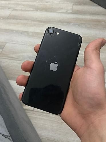 Audio: IPhone SE 2020, 128 GB, Qara, Qırıq, Barmaq izi — 1