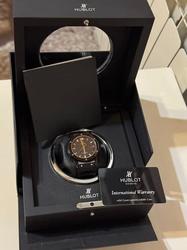 yuxuda sırğa görmək: Yeni, Qol saatı, Hublot, rəng - Qara — 1