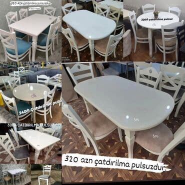 metbex stullari: ✔️Sifarişlə✔️ ✔️Kuxna üçün stol stul dəsti✨✨ ✔️stullarda rəng seçimi — 7