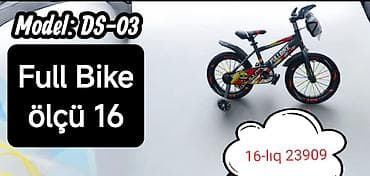vesebet: Yeni İki təkərli Uşaq velosipedi 16", sürətlərin sayı: 1, Ödənişli çatdırılma — 8