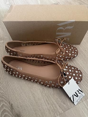 Baletkalar, Zara, Ölçü: 39, rəng - Qəhvəyi, Yeni