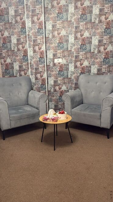 usaq kreslolari: İşlənmiş, Kreslo, Vеlur parça, Kredit yoxdur, Çatdırılma yoxdur — 1
