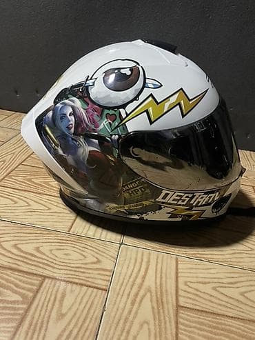 motor bike: Motoyürüş üçün tam üzlü kaska - Model: NK (üzərində loqo var) - Tip — 3