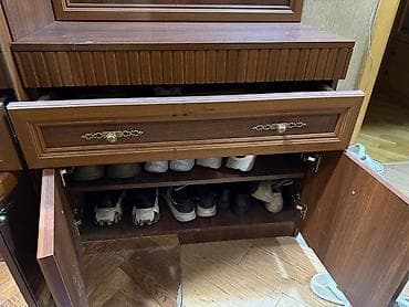 lepe: İşlənmiş, 2 qapılı, Güzgülü, Qəhvəyi, Açılan, Düz dolab — 3