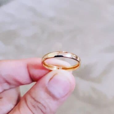 Alyans, Üzük, Sarı qızıl, 750 Əyar, Qaşsız