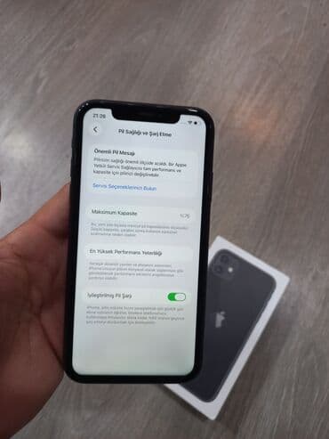 iphone qiymetleri: IPhone 11, 128 GB, Qara, Face ID — 2